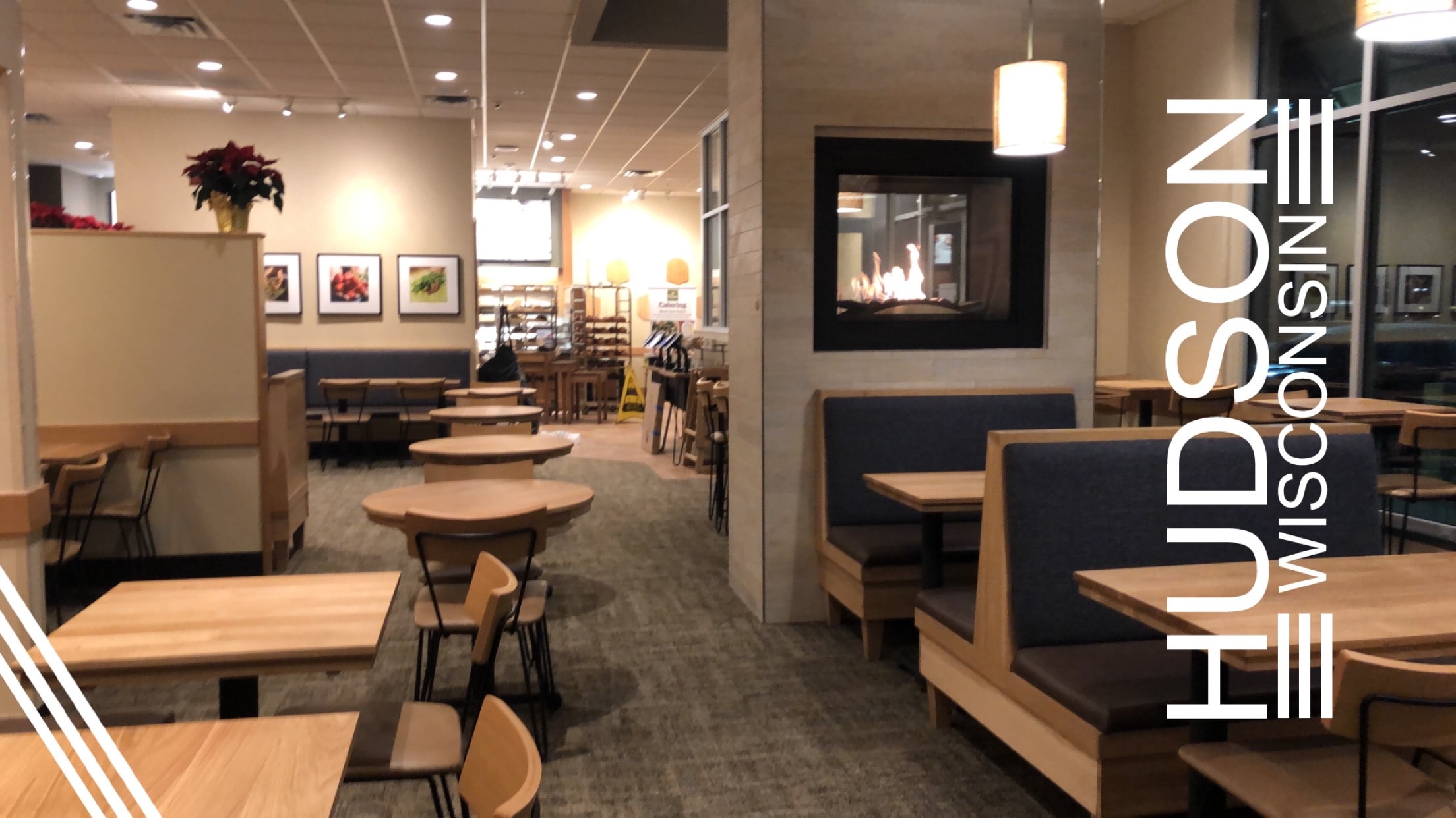 Panera Bread — Operation Sticky Tables, completed dining room with new table tops and updated seating — Hudson, WI