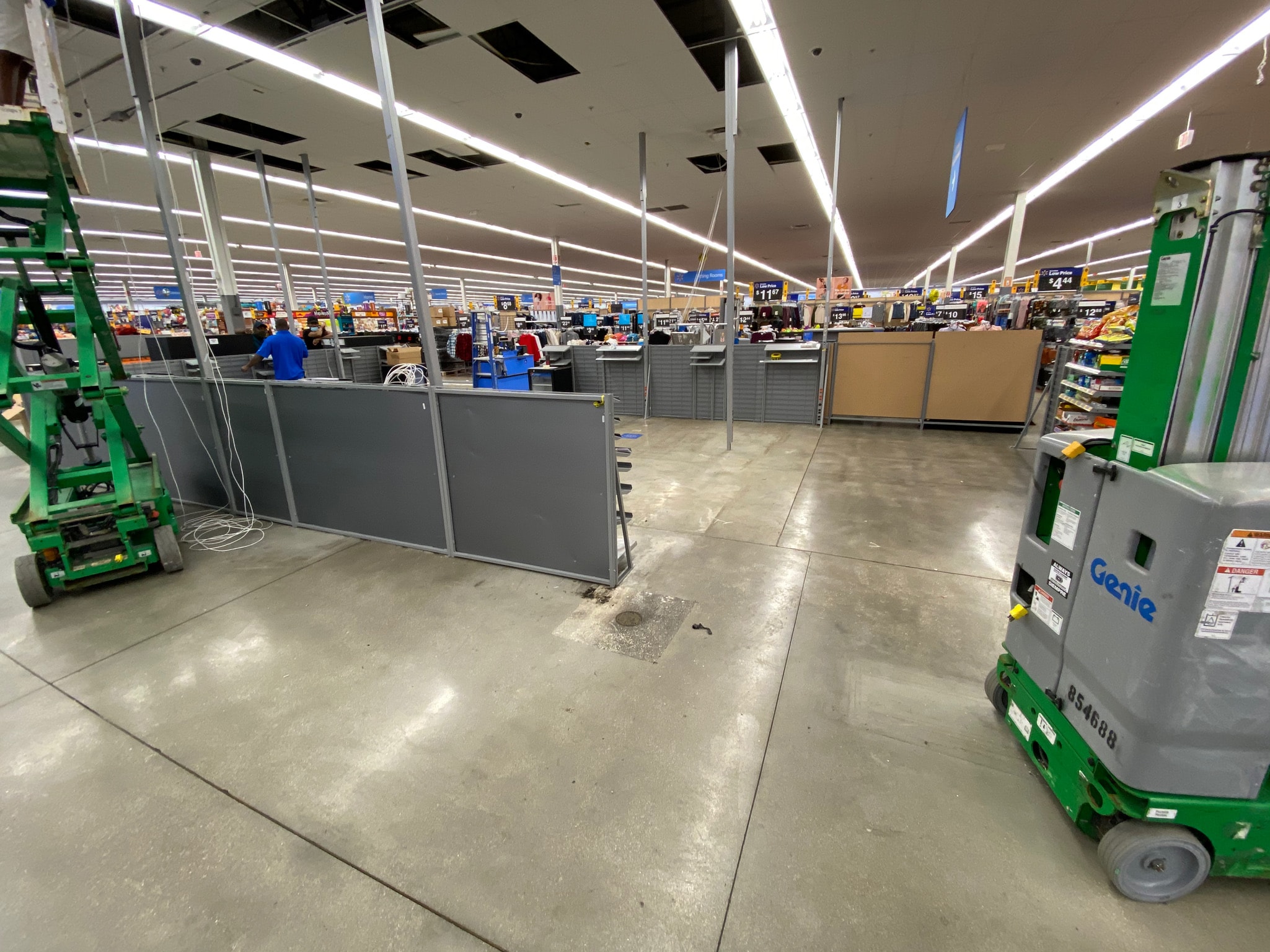 Walmart checkout area renovation — Boca Raton, FL