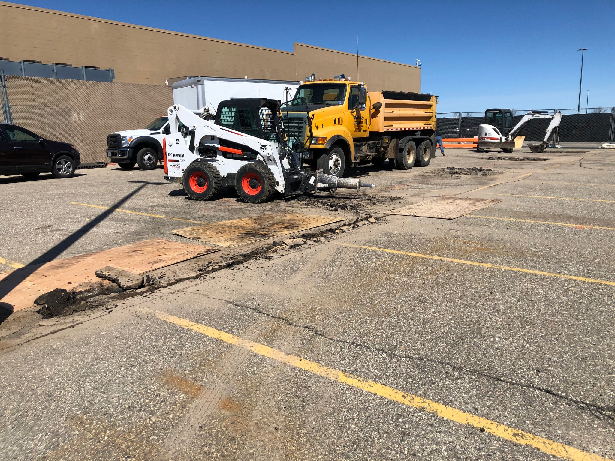 Walmart grocery pickup excavation work — Fairmont, MN