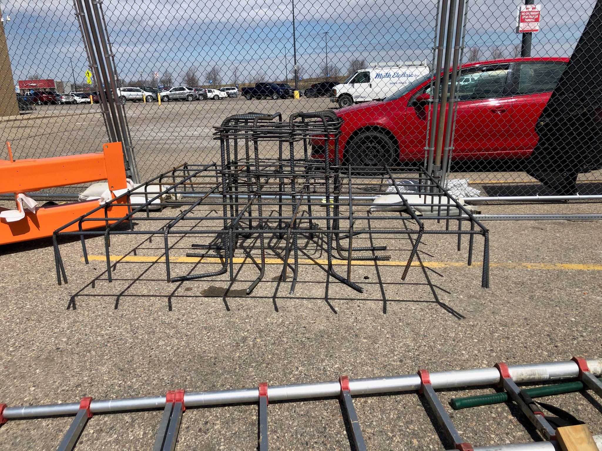 Walmart grocery pickup rebar and foundation prep — Fairmont, MN