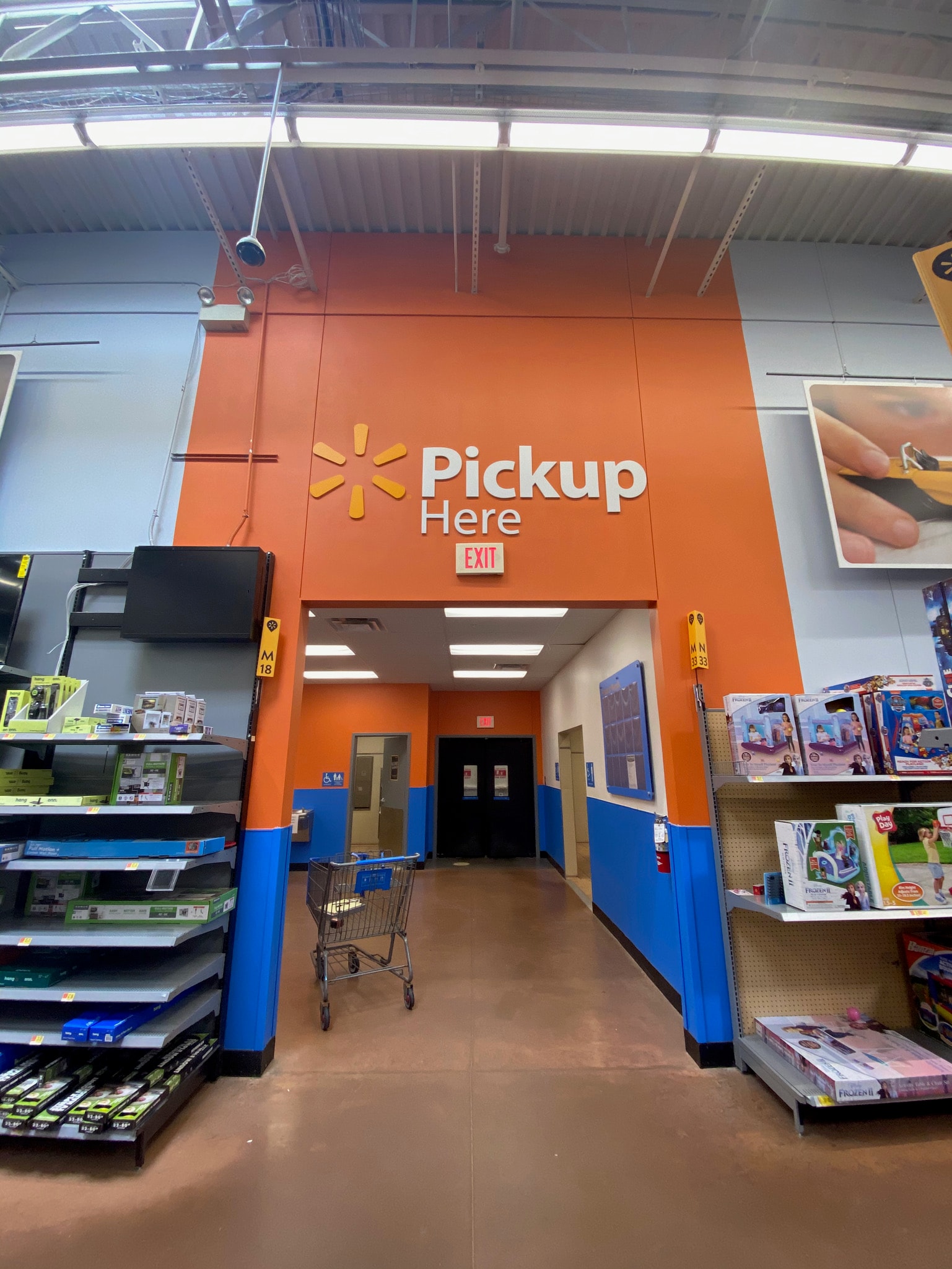 Walmart store interior before rebranding — Minocqua, WI